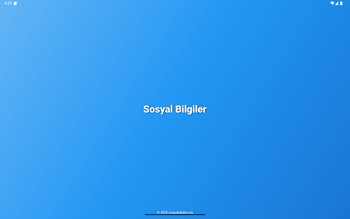 Sosyal Bilgiler ekran görüntüsü