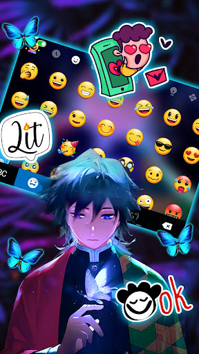 Butterfly Anime Man Tema ekran görüntüsü