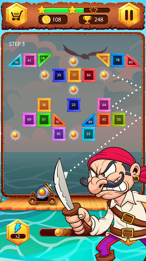 Pirates Bricks Breaker ekran görüntüsü