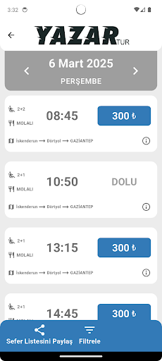 Yazar Tur ekran görüntüsü