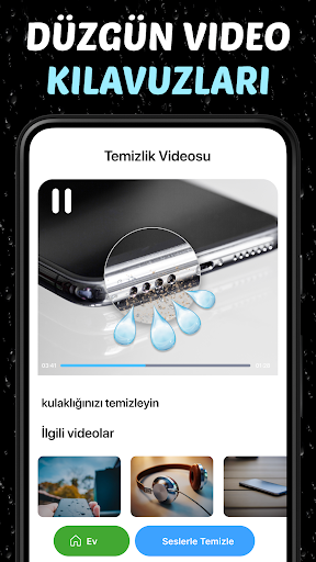Hoparlör Temizleyici Uygulama ekran görüntüsü