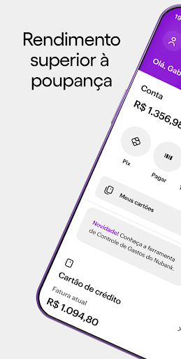 Nubank: conta, cartão e mais ekran görüntüsü