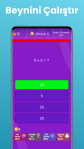 Matematik Quiz: Zeka Oyunu ekran görüntüsü