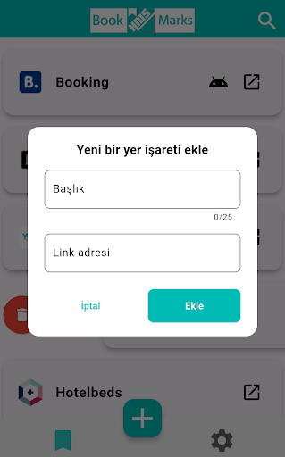 HMS Bookmarks ekran görüntüsü