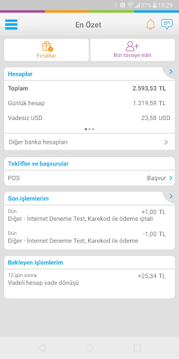 Enpara Bank Şirketim Cep Şube ekran görüntüsü