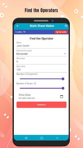 Kid Math: PDF Worksheet Maker ekran görüntüsü