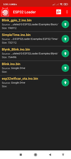 ESP32 Loader (Blynk Uploader) ekran görüntüsü