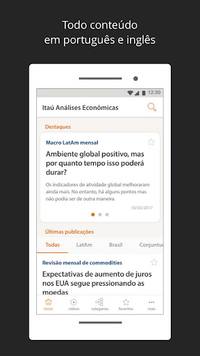 Itaú Economic Research ekran görüntüsü