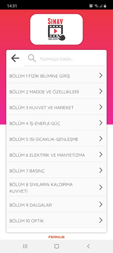 Sınav Video Çözüm ekran görüntüsü