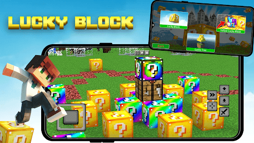 Mod Lucky Block for Minecraft ekran görüntüsü