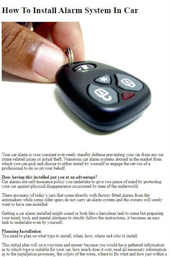 How to Install a Car Alarm ekran görüntüsü