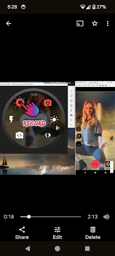 wear os camera ekran görüntüsü