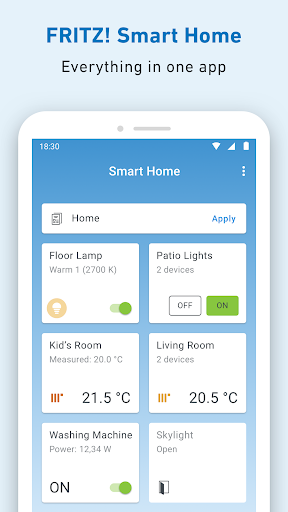 FRITZ!App Smart Home ekran görüntüsü