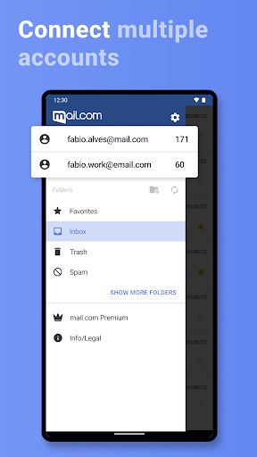 mail.com: Email app & Cloud ekran görüntüsü