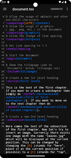 VerbTeX LaTeX Editor ekran görüntüsü