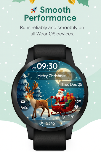 Xmas Magic WatchFace ekran görüntüsü