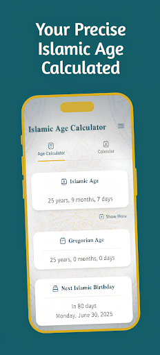 Islamic Age Calculator ekran görüntüsü