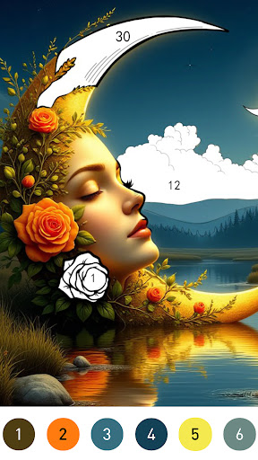 Fantasy Color By Number Game ekran görüntüsü