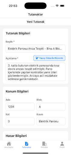 Tutanak Yönetim Sistemi (TYS) ekran görüntüsü