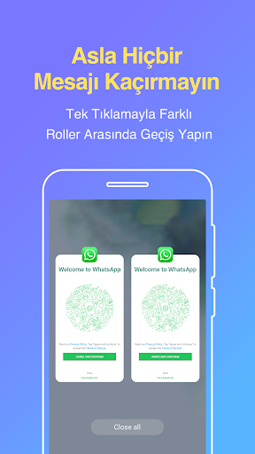 Paralel Uygulama - Çift Hesap ekran görüntüsü