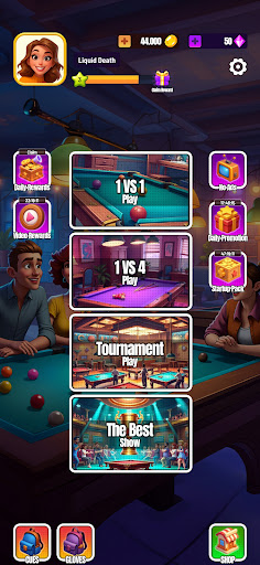 Pool Strike 8 ball tournament ekran görüntüsü