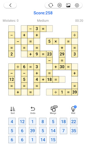 Cross Number - Math Puzzle ekran görüntüsü