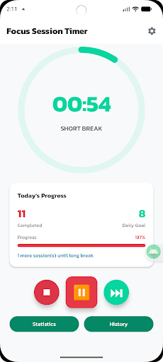 Focus Session Timer ekran görüntüsü