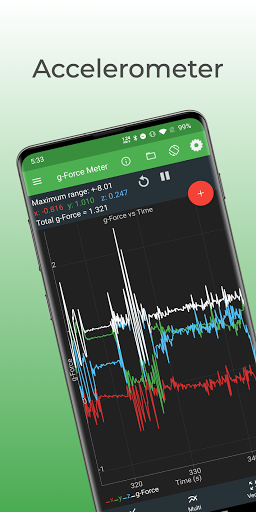 Physics Toolbox Accelerometer ekran görüntüsü
