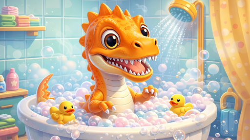 Dudi Dum Dino care game - Pet ekran görüntüsü