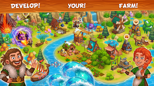 Vikings and Dragon Island Farm ekran görüntüsü