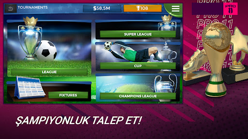 Pro 11 - Futbol Menajeri ekran görüntüsü