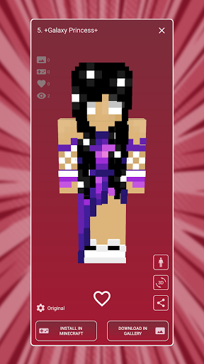 Princess Skins for Minecraft ekran görüntüsü