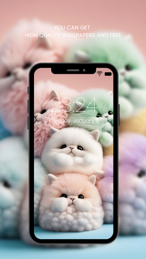 Cute Cat Wallpaper HD ekran görüntüsü