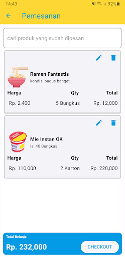 E-Warung ekran görüntüsü