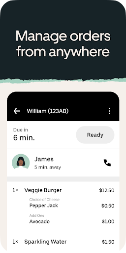 Uber Eats Orders ekran görüntüsü