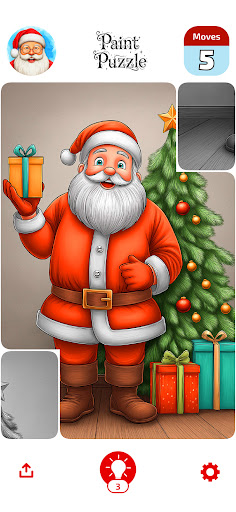 Christmas Paint Puzzle ekran görüntüsü