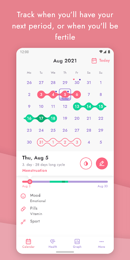 Lucy - Period tracker calendar ekran görüntüsü