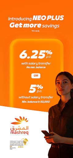 Mashreq UAE - Digital Banking ekran görüntüsü