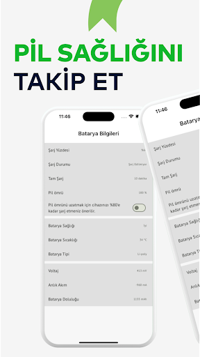 Pil Sağlığı ekran görüntüsü