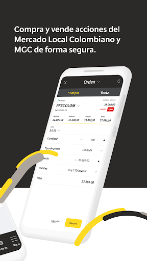 eTrading Bancolombia ekran görüntüsü