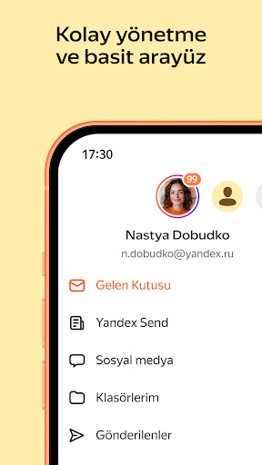 Yandex Mail ekran görüntüsü