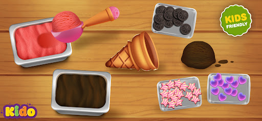 Ice Cream Making Game For Kids ekran görüntüsü