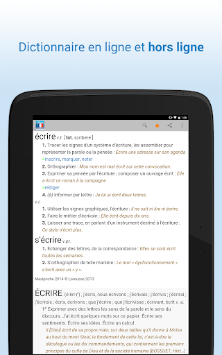Dictionnaire français ekran görüntüsü
