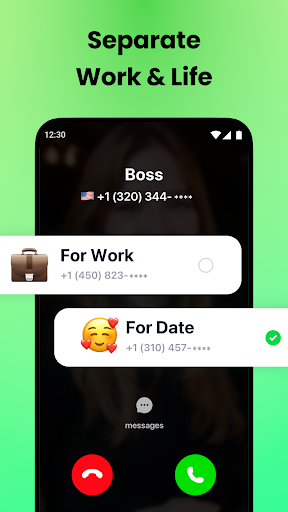 2nd Phone: SMS, Call, Verify ekran görüntüsü