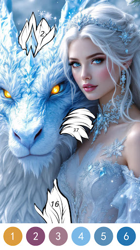 Fantasy Color By Number Game ekran görüntüsü