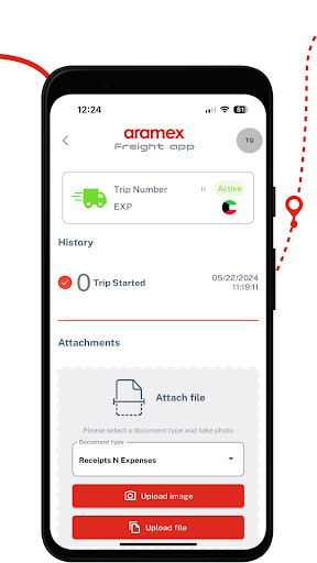 Aramex Freight App ekran görüntüsü