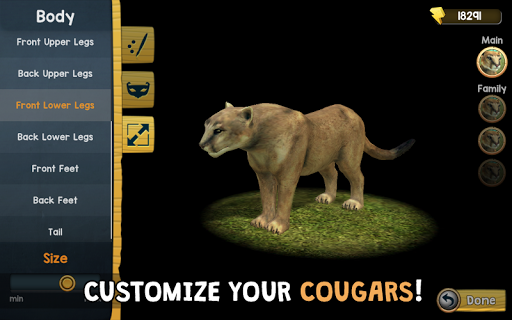 Wild Cougar Sim 3D ekran görüntüsü