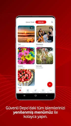 Vodafone Güvenli Depo ekran görüntüsü