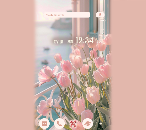 Tulip and Ocean View Theme ekran görüntüsü
