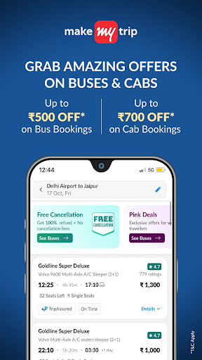 MakeMyTrip: Hotel, Flight, Bus ekran görüntüsü